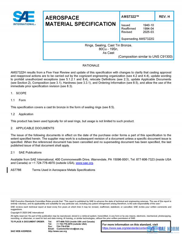 SAE AMS 7322 Series PDF