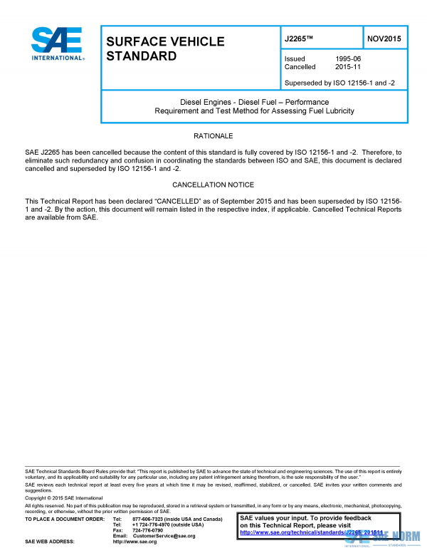 SAE J 2265 Series PDF