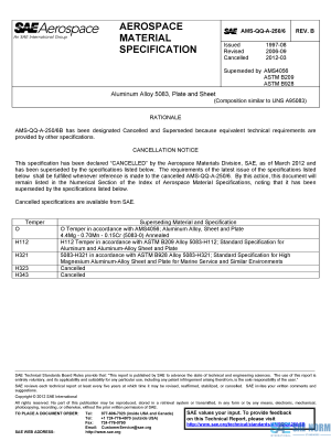 SAE AMSQQA 250/6 Series PDF