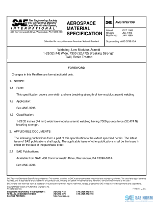 SAE AMS 3798/13 Series PDF