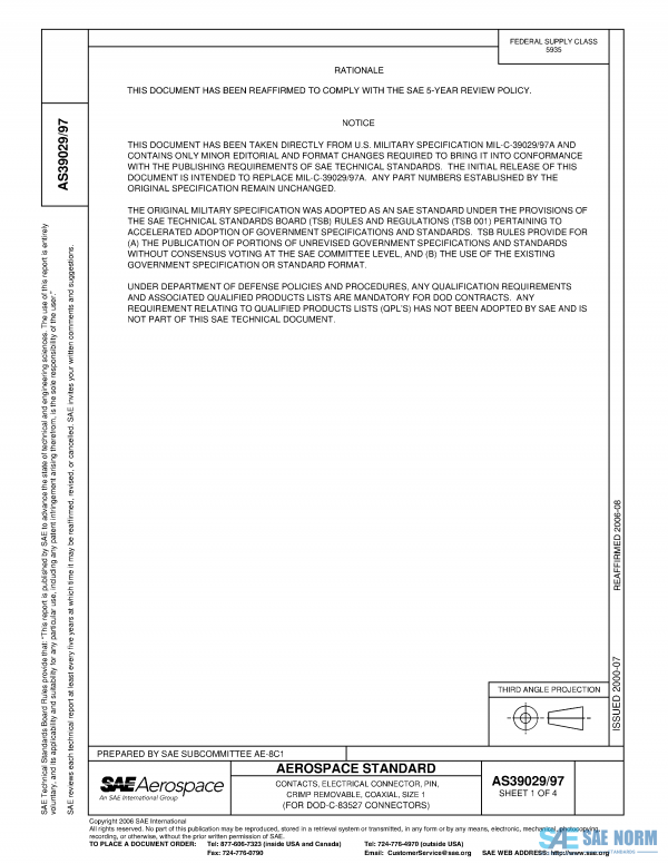 SAE AS 39029/97 Series PDF