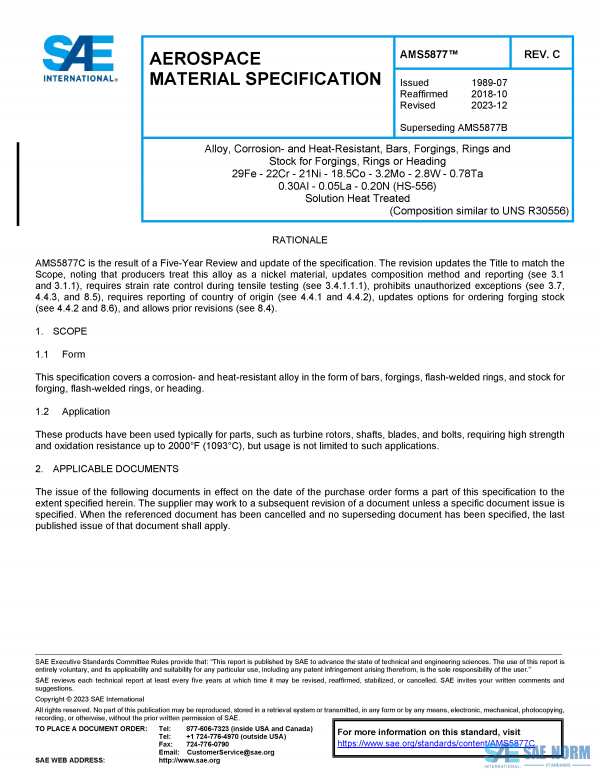 SAE AMS 5877 Series PDF