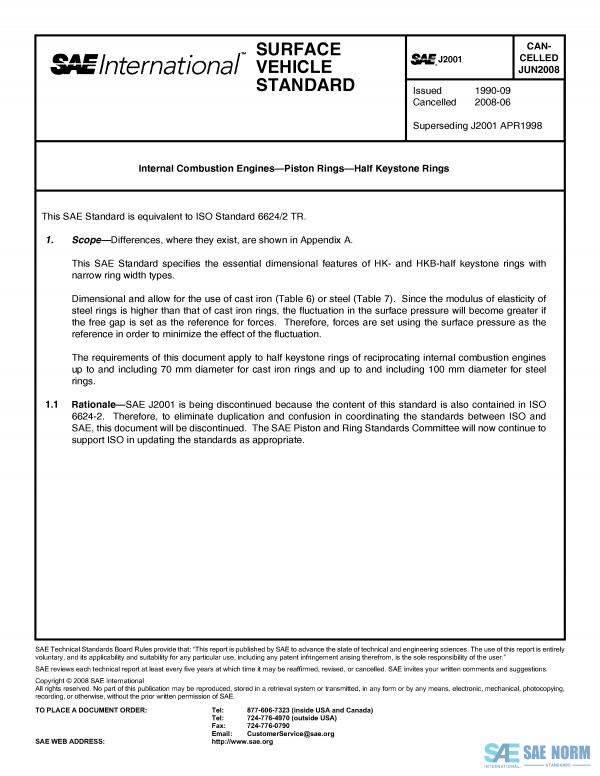 SAE J 2001 Series PDF