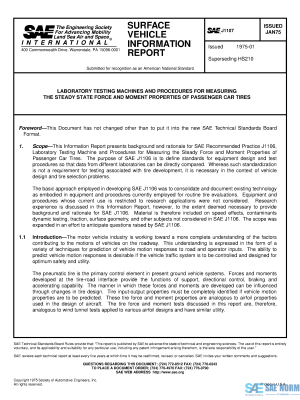 SAE J 1107 Series PDF