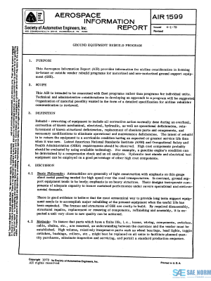 SAE AIR 1599 Series PDF