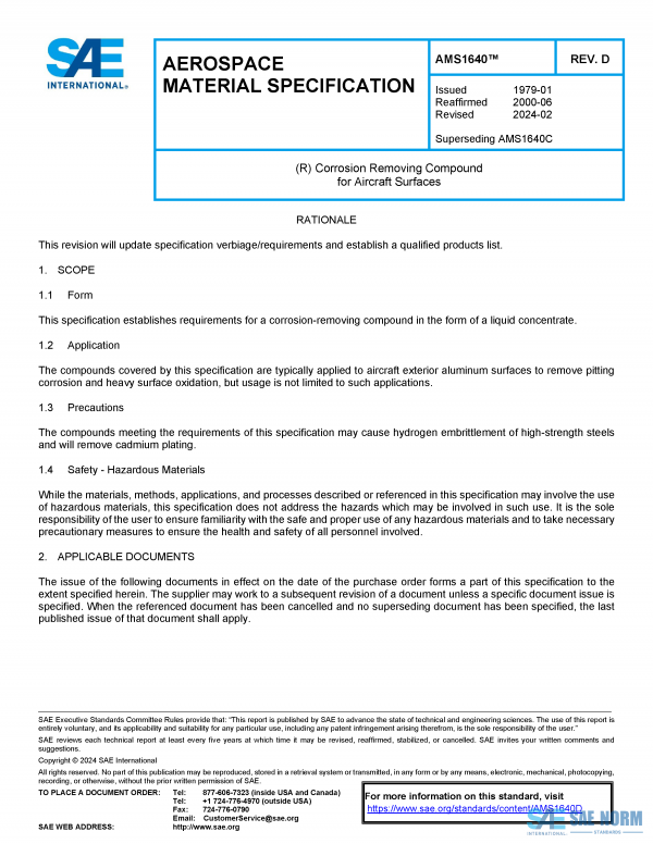 SAE AMS 1640 Series PDF