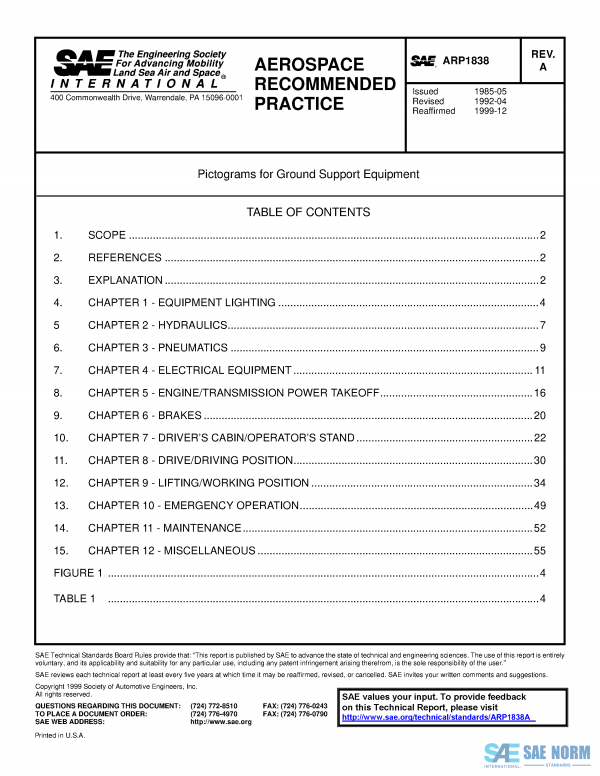 SAE ARP 1838 Series PDF