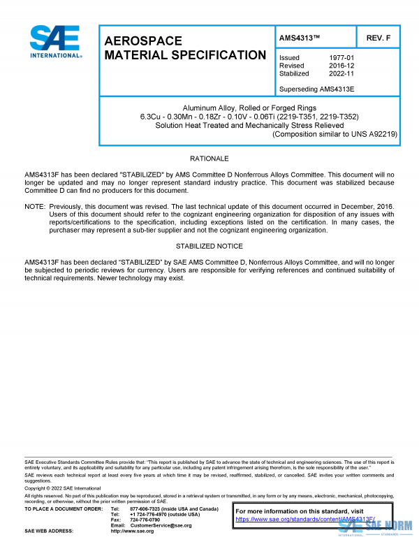 SAE AMS 4313 Series PDF
