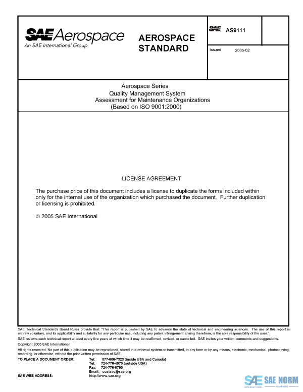 SAE AS 9111 Series PDF