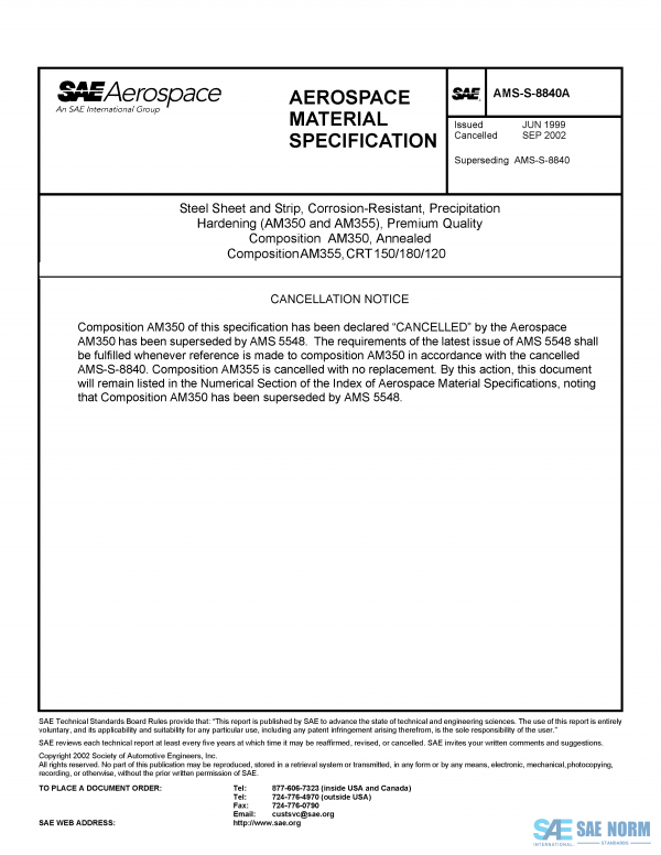 SAE AMSS 8840 Series PDF