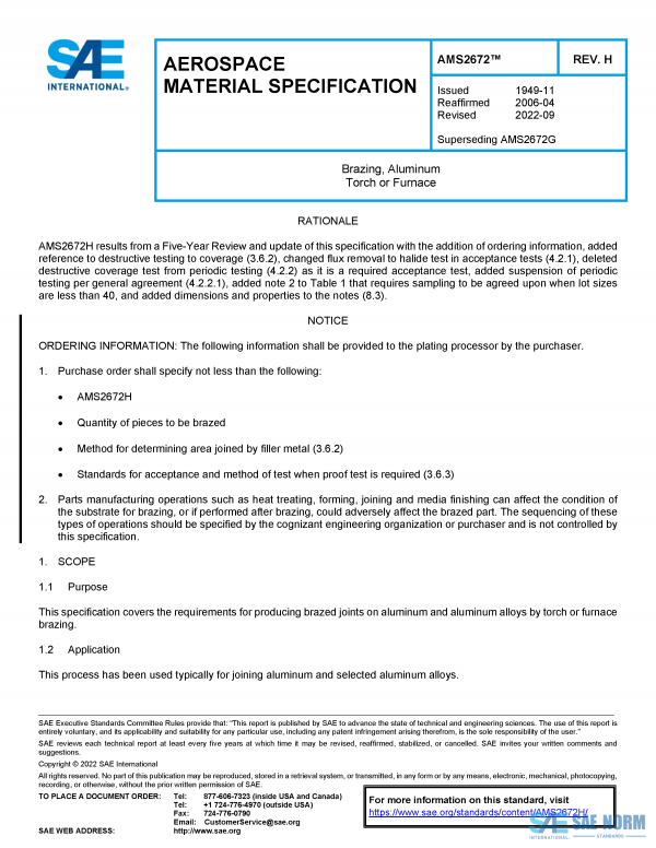 SAE AMS 2672 Series PDF