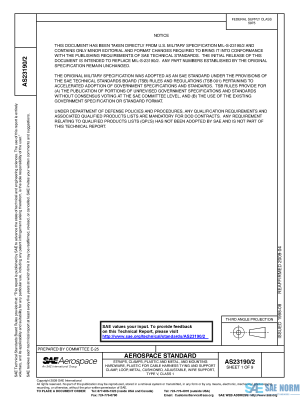 SAE AS 23190/2 Series PDF