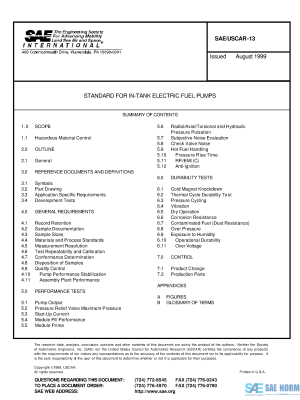 SAE USCAR 13 Series PDF