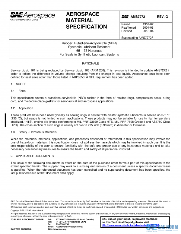 SAE AMS 7272 Series PDF