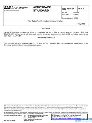 SAE AS 16781 Series PDF