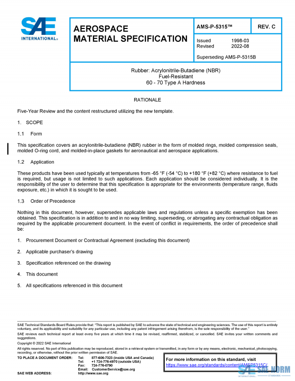 SAE AMSP 5315 Series PDF