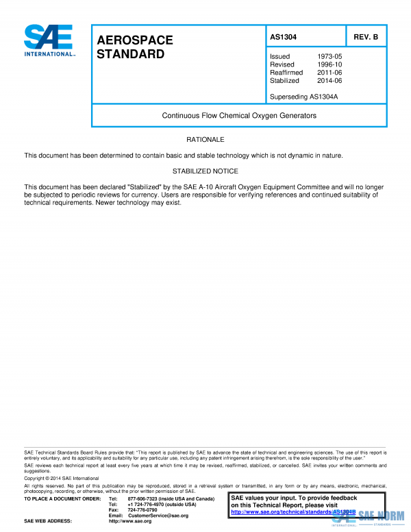 SAE AS 1304 Series PDF