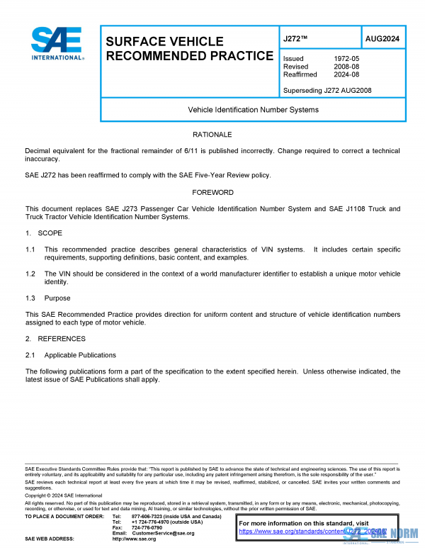 SAE J 272 Series PDF