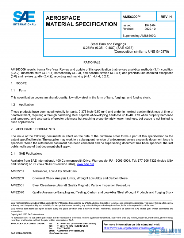 SAE AMS 6300 Series PDF