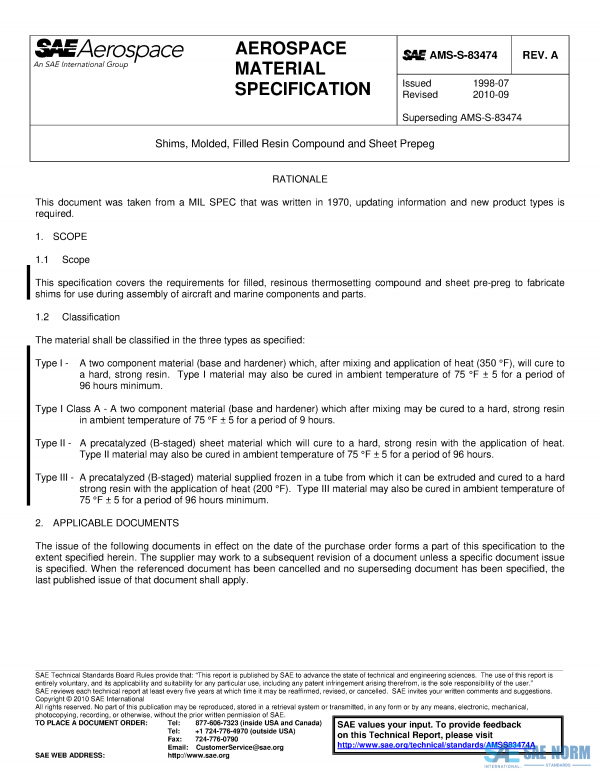 SAE AMSS 83474 Series PDF