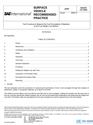 SAE J 2665 Series PDF