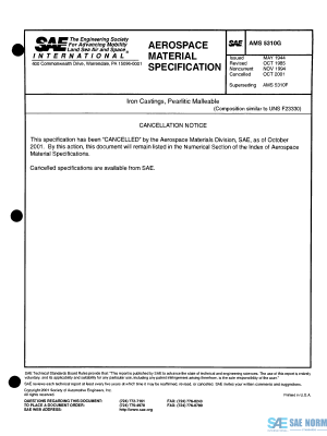 SAE AMS 5310 Series PDF