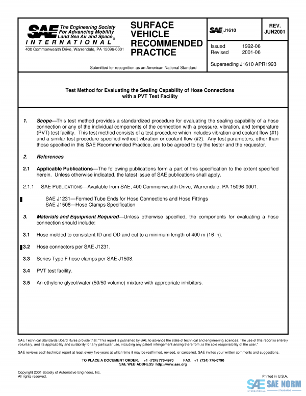 SAE J 1610 Series PDF