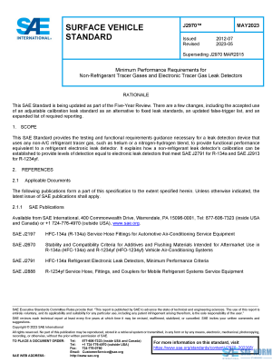 SAE J 2970 Series PDF