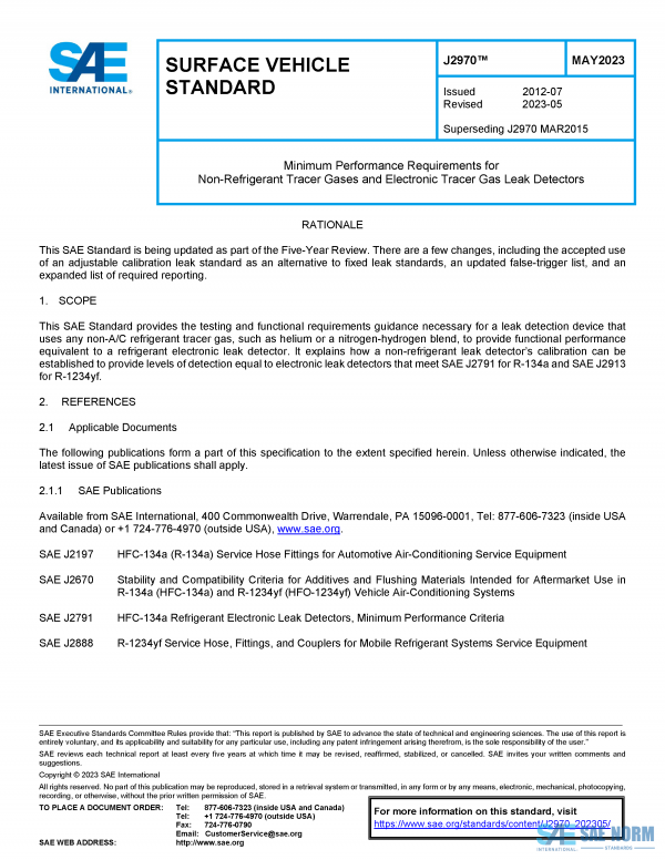 SAE J 2970 Series PDF