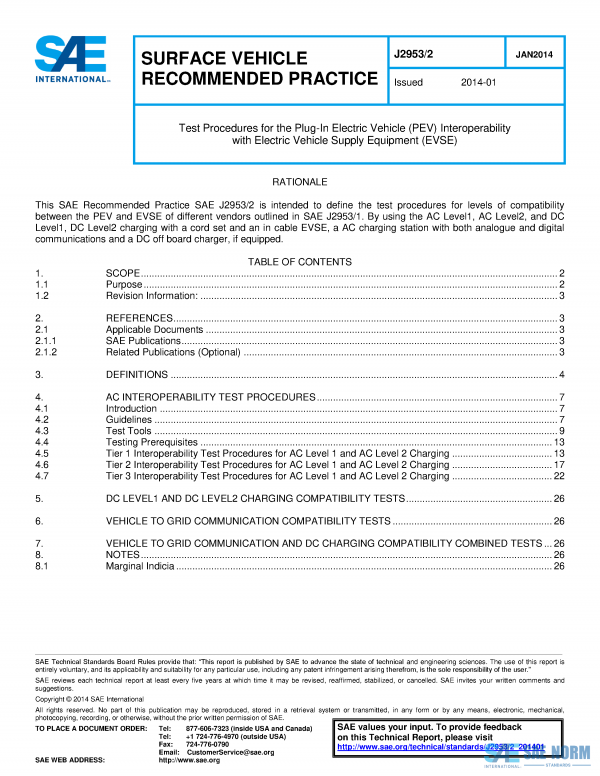 SAE J 2953/2 Series PDF