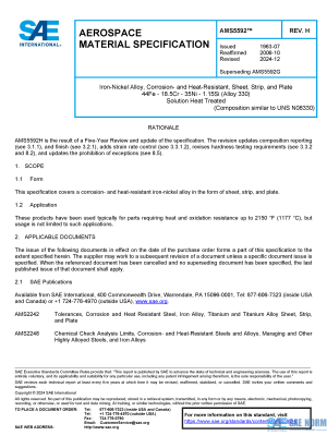 SAE AMS 5592 Series PDF