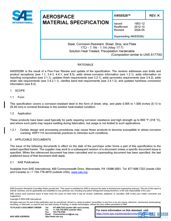 SAE AMS 5528 Series PDF