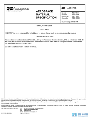 SAE AMS 3170 Series PDF