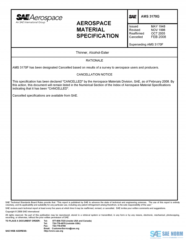 SAE AMS 3170 Series PDF