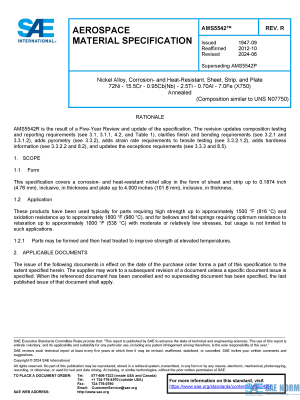 SAE AMS 5542 Series PDF