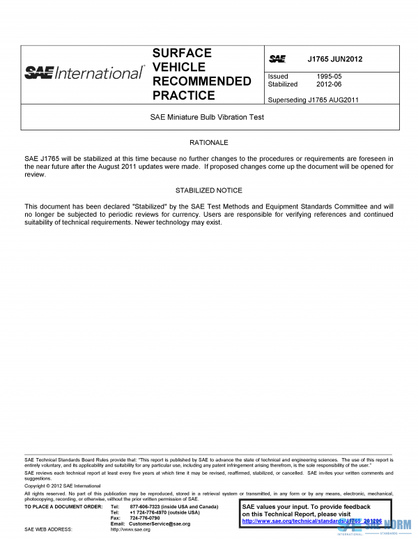 SAE J 1765 Series PDF