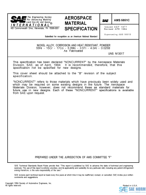 SAE AMS 5851 Series PDF