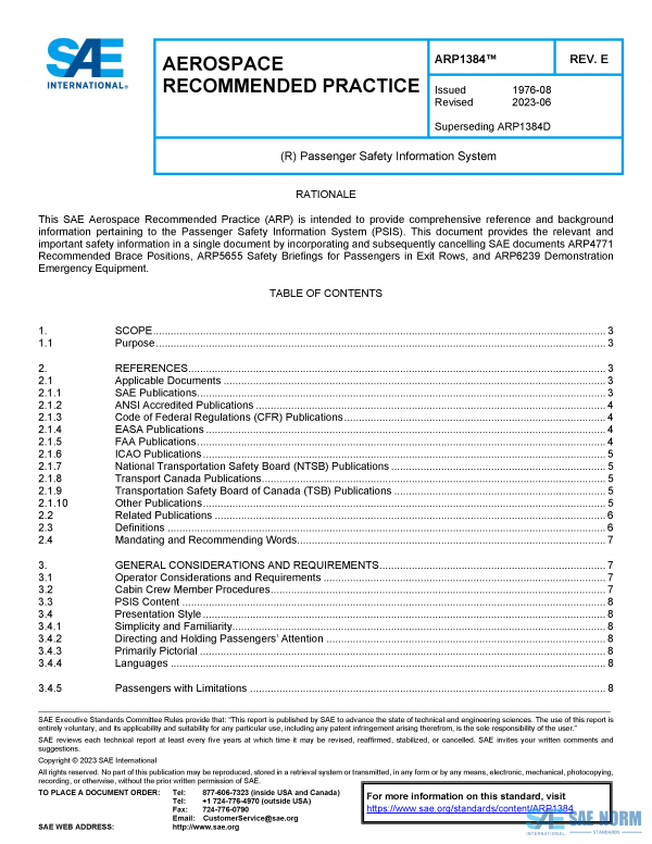 SAE ARP 1384 Series PDF