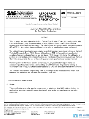 SAE AMSQQA 250/19 Series PDF