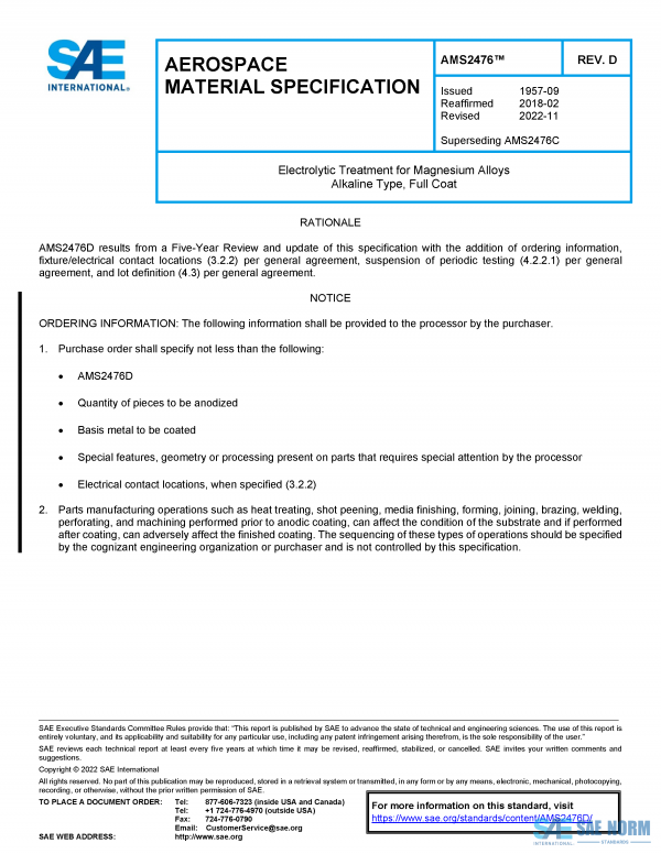 SAE AMS 2476 Series PDF