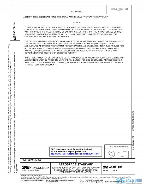 SAE AS 81714/18 Series PDF