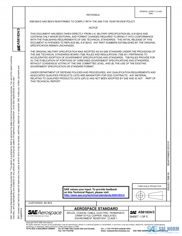 SAE AS 81824/3 Series PDF