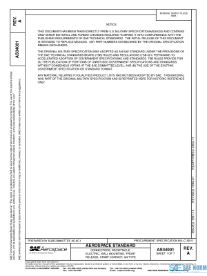 SAE AS 34001 Series PDF