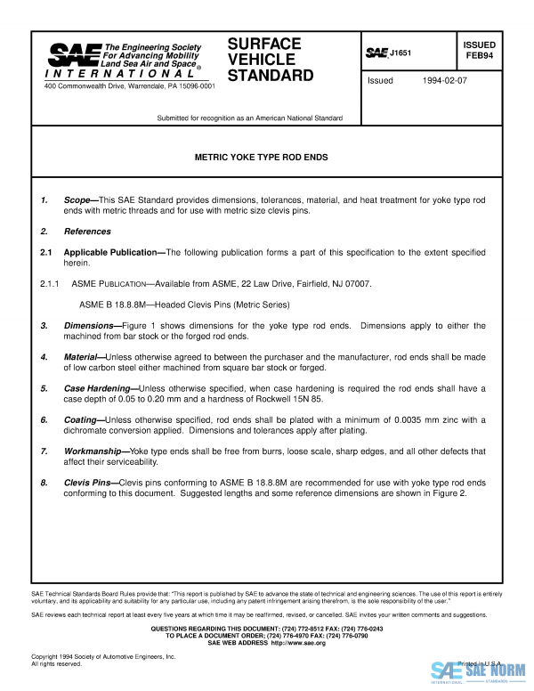 SAE J 1651 Series PDF
