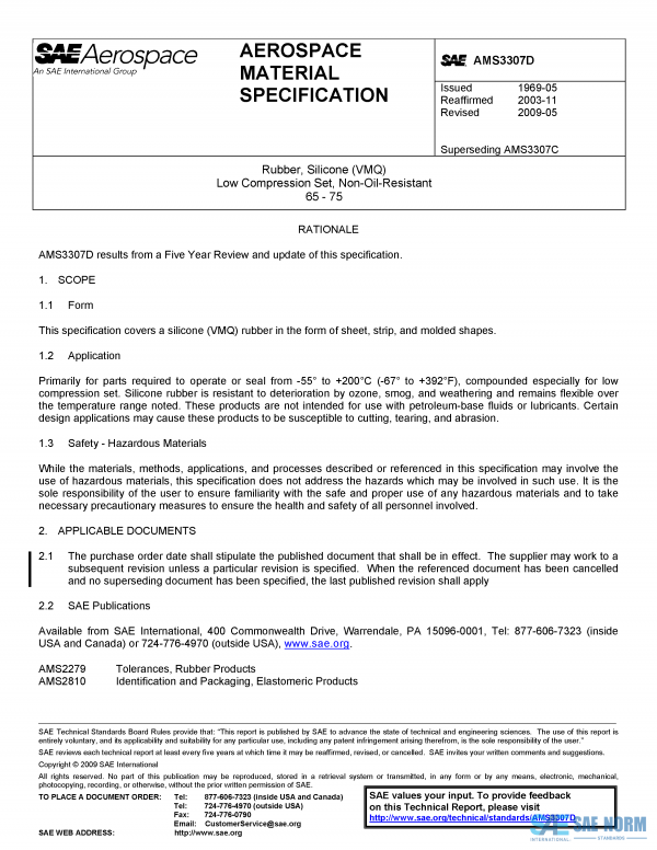 SAE AMS 3307 Series PDF
