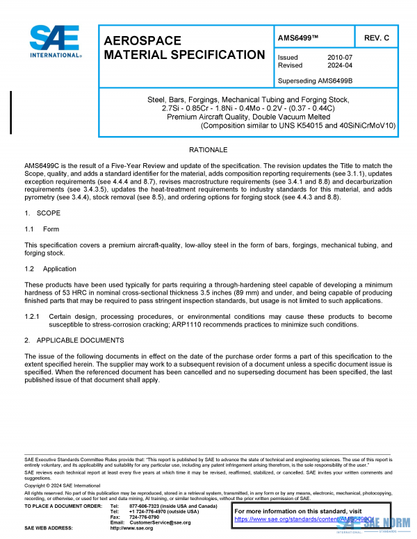 SAE AMS 6499 Series PDF