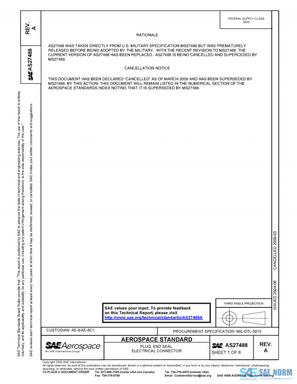 SAE AS 27488 Series PDF
