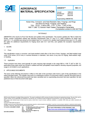 SAE AMS 5670 Series PDF