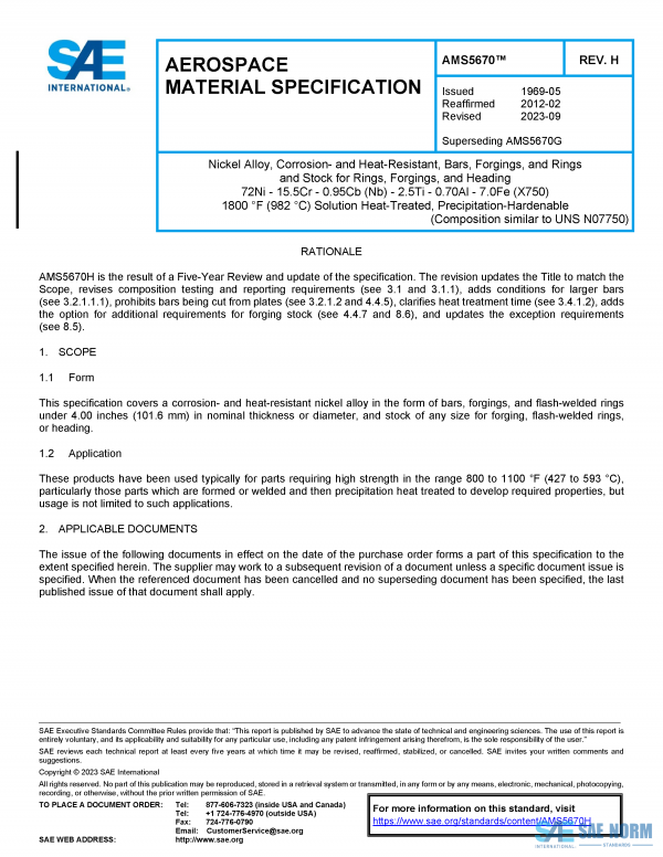 SAE AMS 5670 Series PDF