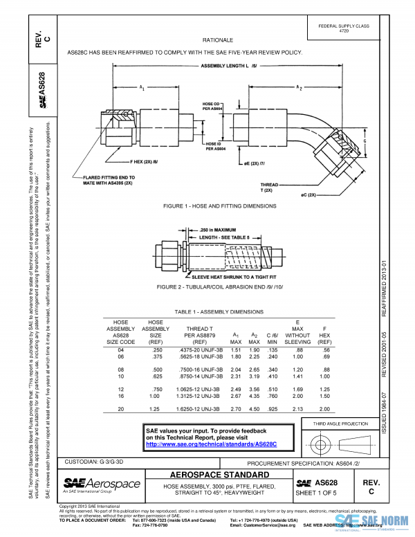 SAE AS 628 Series PDF